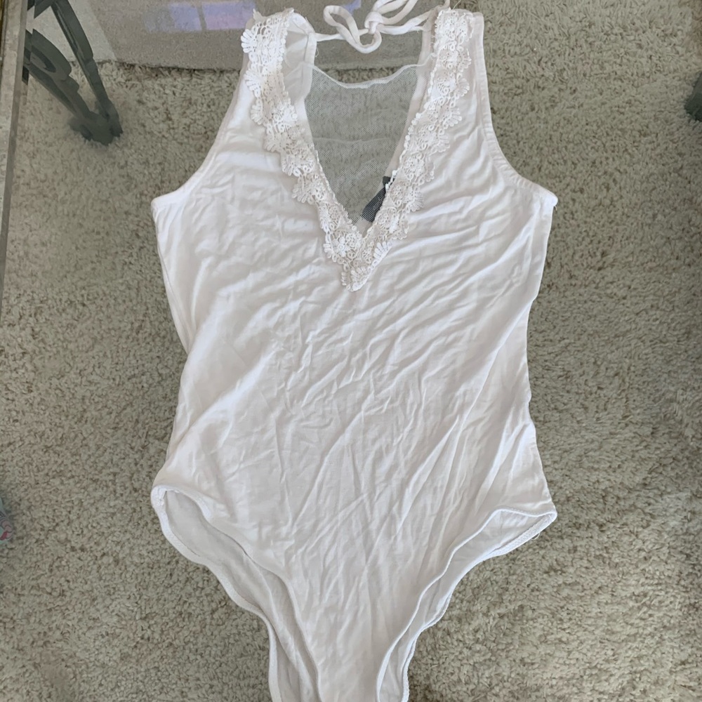 ♡ Ambiance White Body Suit ♡